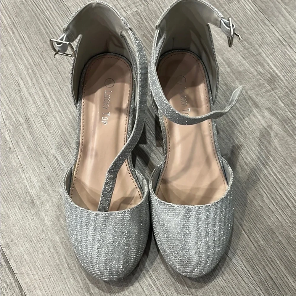 Silver Sparkle Dress Shoes